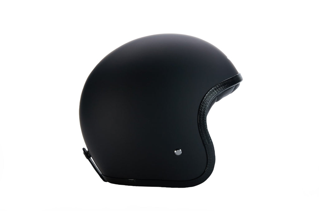 95105 - Matt Black Speedster v4 Open Face Helmet - Speedwear Ltd
