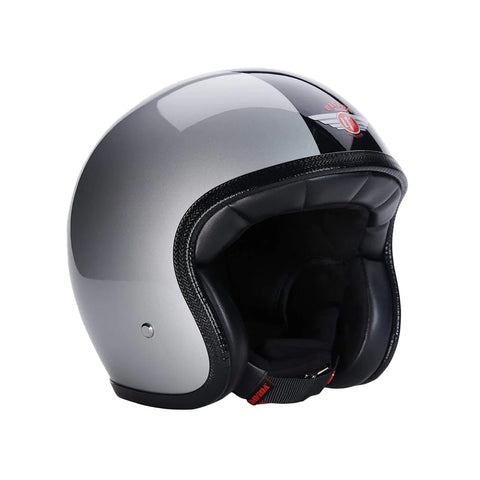 95200 - Silver Black Davida Speedster v4 Open Face Helmet - Speedwear Ltd