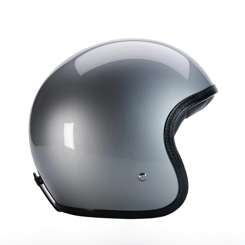 95200 - Silver Black Davida Speedster v4 Open Face Helmet - Speedwear Ltd
