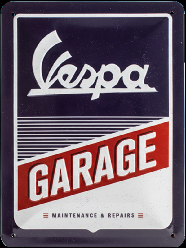 Vespa Garage Retro Metal sign
