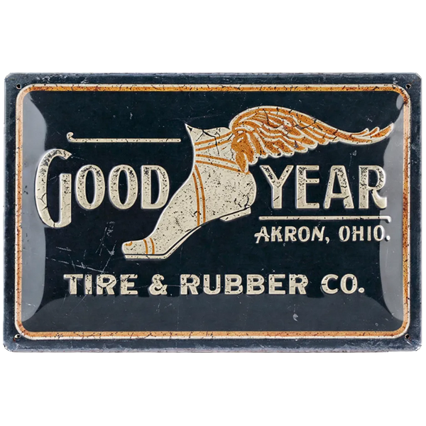 goodyear tin sign