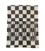 100% SILK MOTORCYCLE SCARF - CHEQUERED BLACK & WHITE - Speedwear Ltd