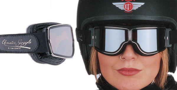 AVIATOR GOGGLES RETRO PILOT T3 CHROME 670733 - Speedwear Ltd
