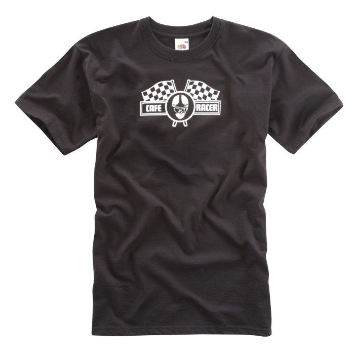 BLACK CAFE RACER T-SHIRT - Speedwear Ltd