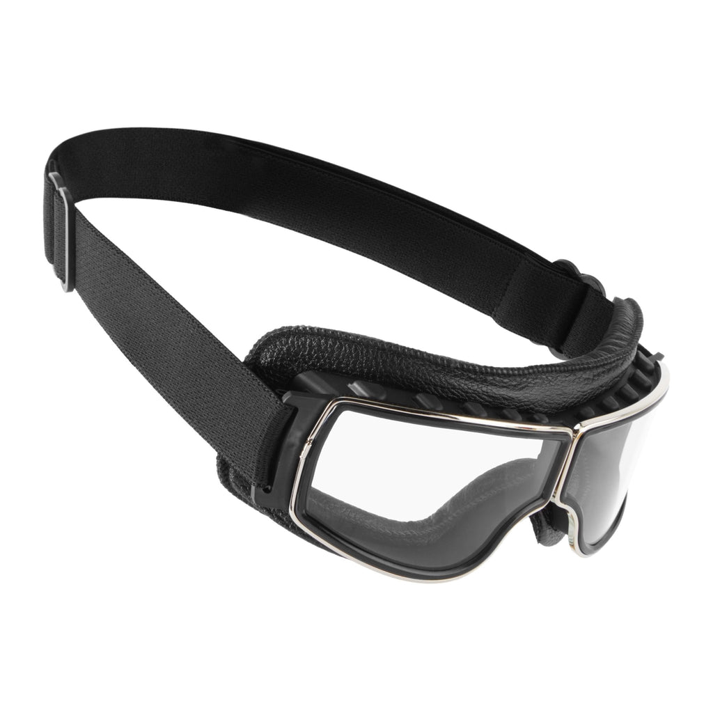 BLACK MERIDEN® RETRO STYLE MOTORCYCLE GOGGLES - Speedwear Ltd