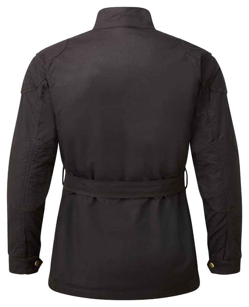 BROWN GRESFORD WAX COTTON MOTORCYCLE JACKET - Speedwear Ltd