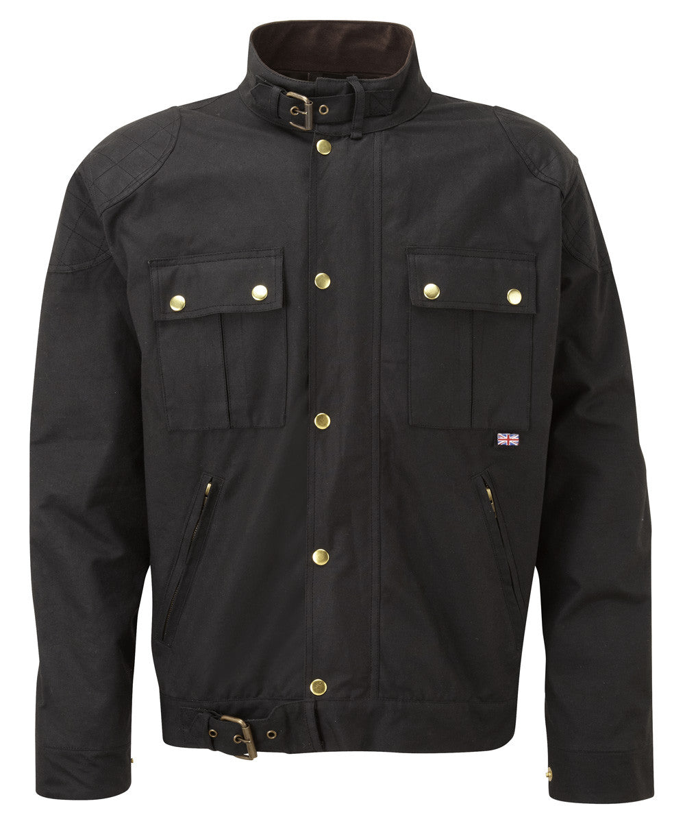 BROWN TILSTOCK® WAX COTTON MOTORCYCLE JACKET - Speedwear Ltd