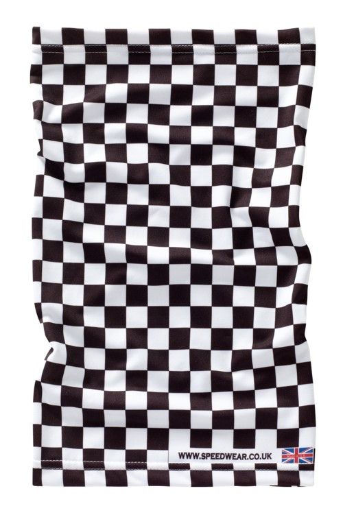 CHEQUERED FLAG NECK WARMER - Speedwear Ltd