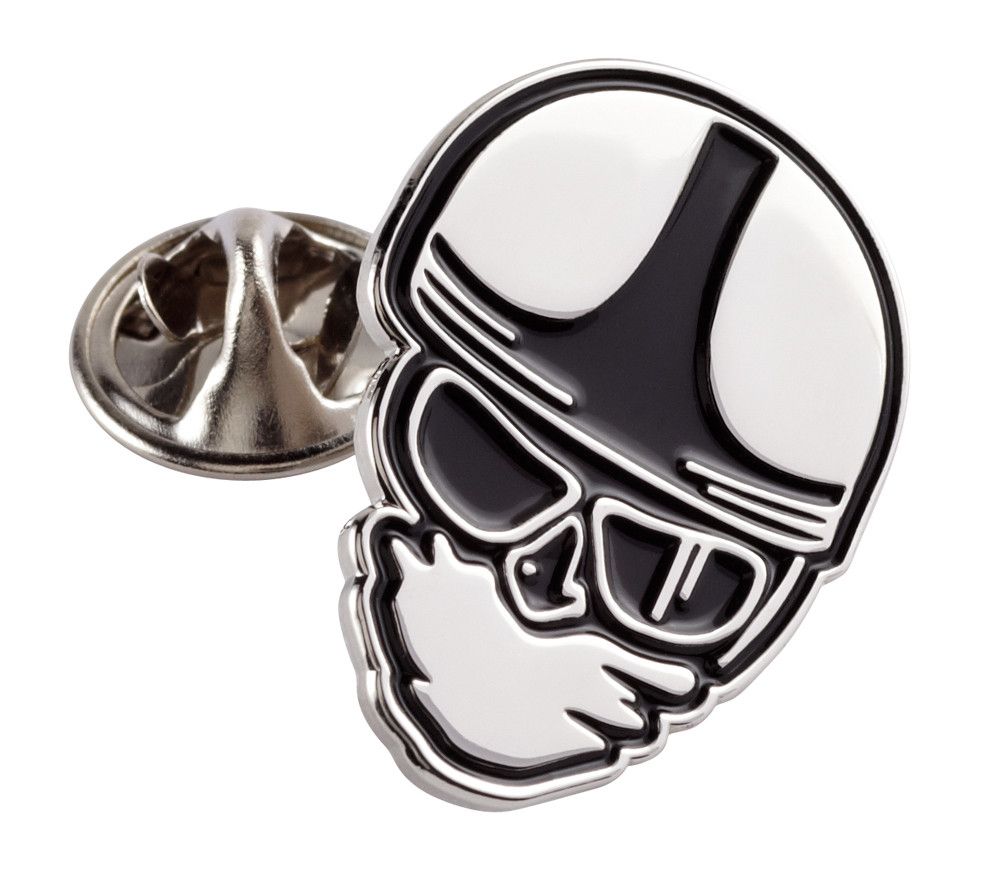 CLASSIC HEAD PIN BADGE SILVER - Speedwear Ltd