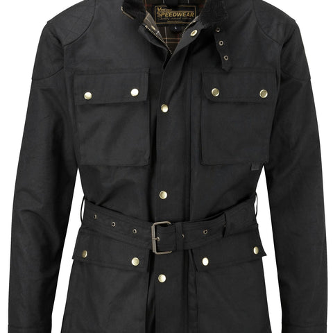 CLASSIC WAX COTTON MOTORCYCLE JACKET - Speedwear Ltd