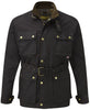 DARK BROWN CLASSIC WAX COTTON MOTORCYCLE JACKET - Speedwear Ltd