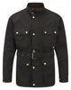DARK BROWN CLASSIC WAX COTTON MOTORCYCLE JACKET - Speedwear Ltd