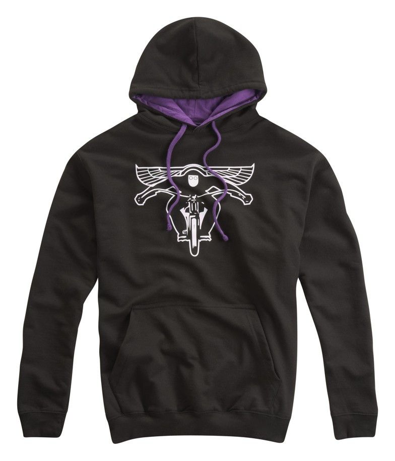 FLYING BIKER HOODED TOP PURPLE - Speedwear Ltd