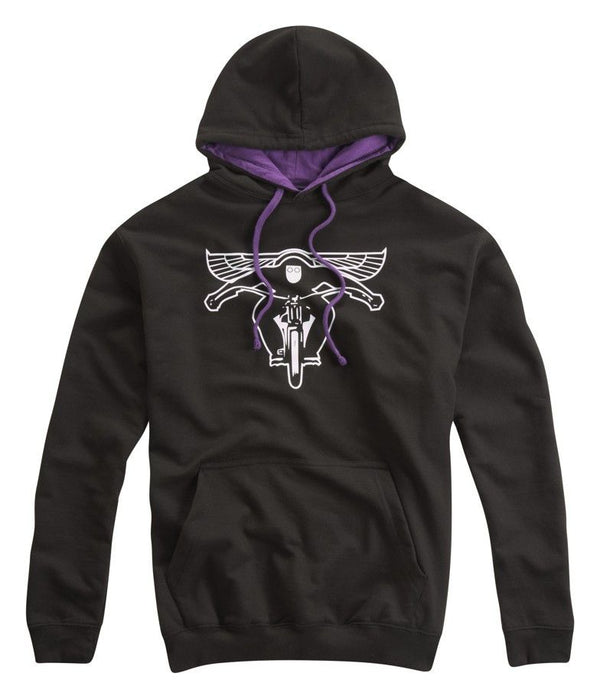 FLYING BIKER HOODED TOP PURPLE - Speedwear Ltd