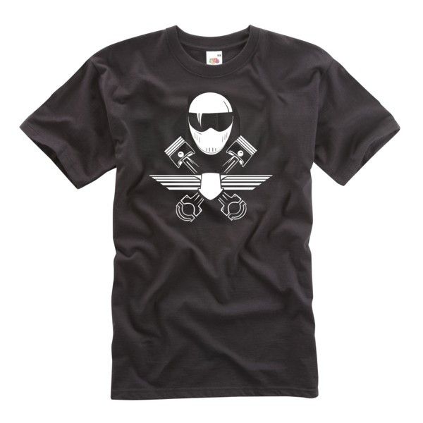 FULL FACE RACER T-SHIRT BLACK - Speedwear Ltd