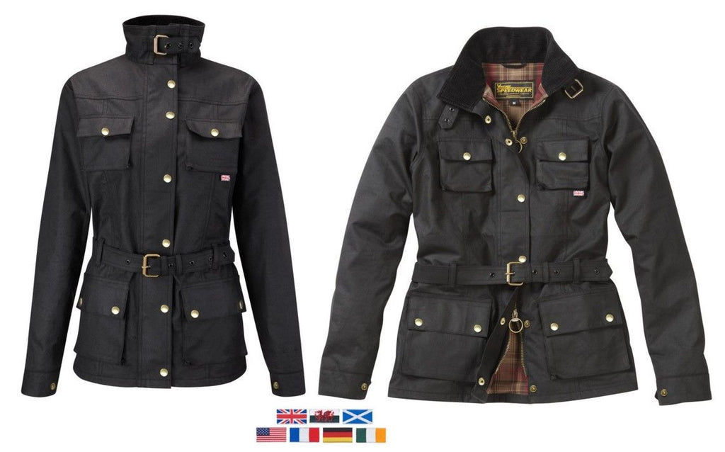 HAVANA WOMAN'S WAX COTTON MOTORCYCLE JACKET - Speedwear Ltd