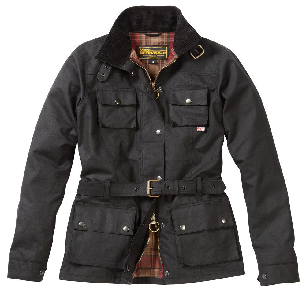 HAVANA WOMAN'S WAX COTTON MOTORCYCLE JACKET - Speedwear Ltd