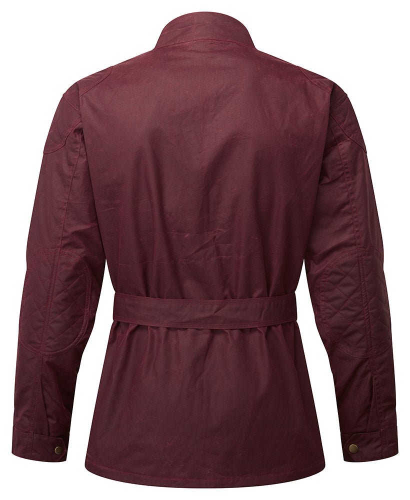 OXBLOOD RED CLASSIC WAX COTTON MOTORCYCLE JACKET - Speedwear Ltd