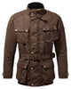 PULFORD® WAXED COTTON MOTORCYCLE JACKET IN BROWN - Speedwear Ltd