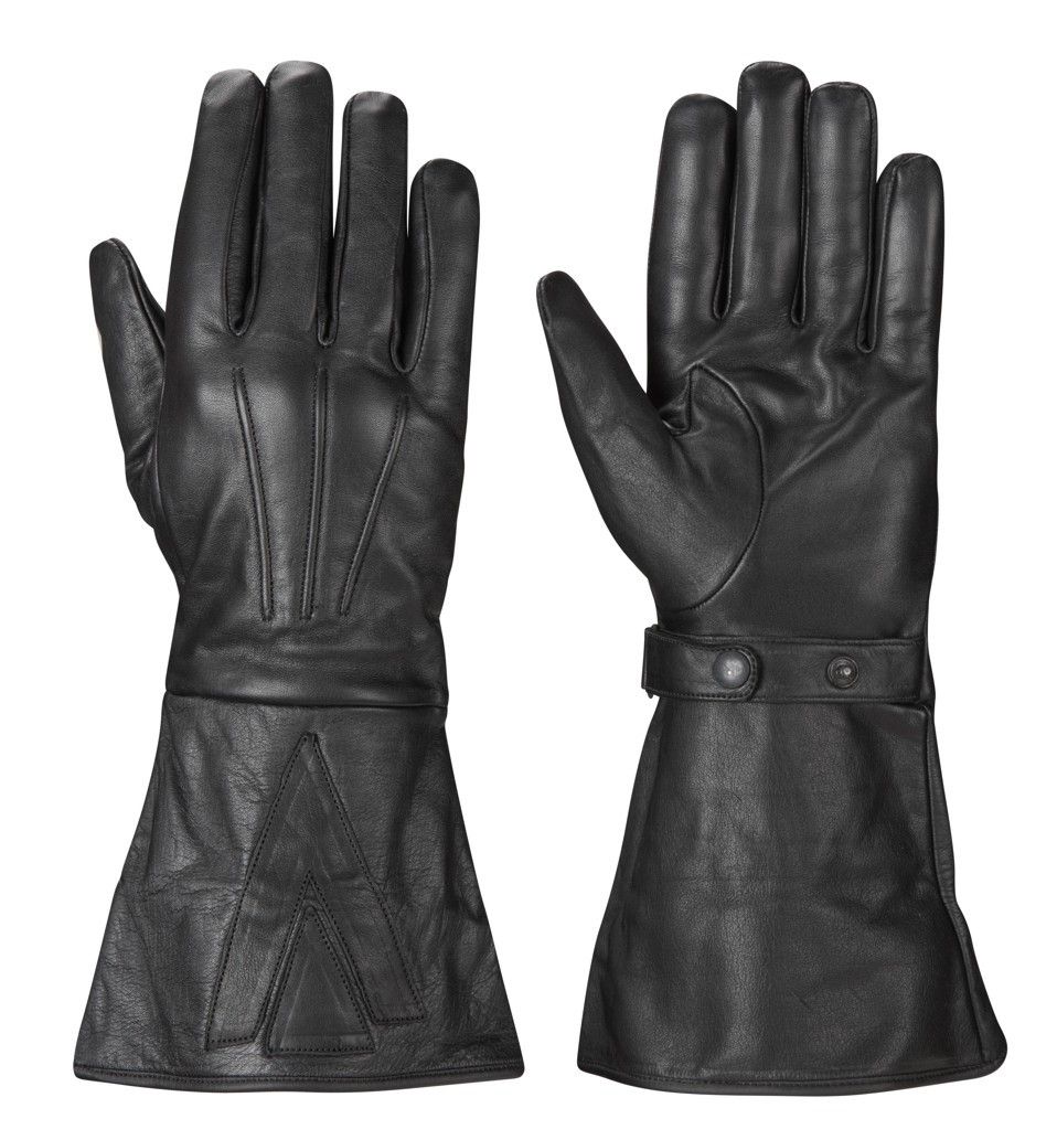 TRADITIONAL BLACK GAUNTLET GLOVE X-Small