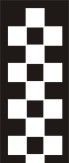 WHITE 17MM CHEQUERED VINYL TRANSFER - Speedwear Ltd