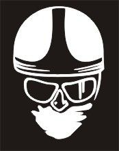 WHITE CLASSIC HEAD VINYL TRANSFER - Speedwear Ltd