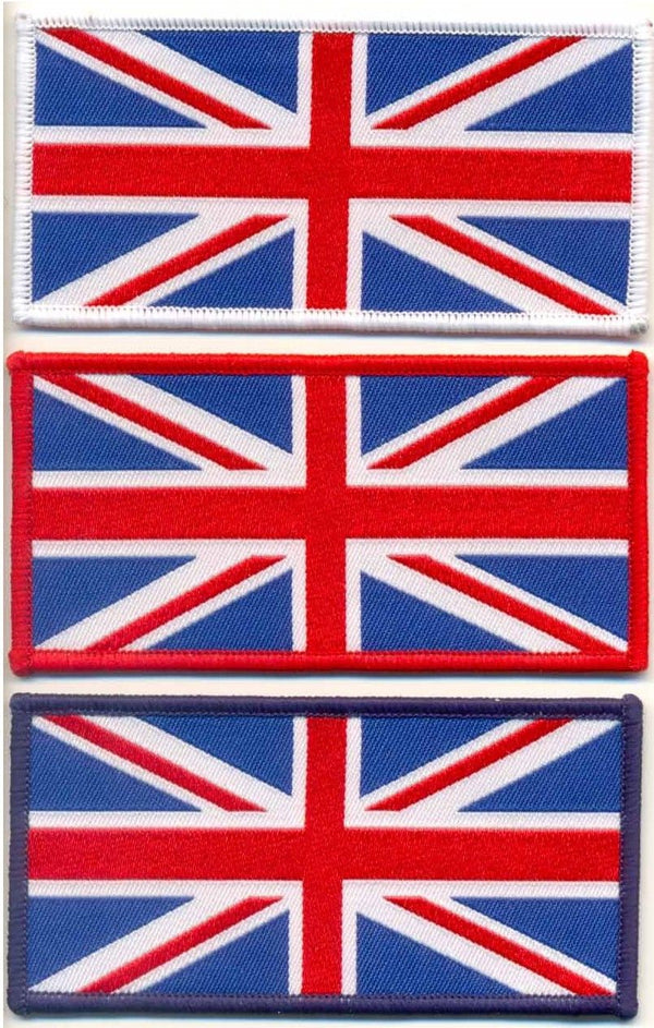WOVEN UNION JACK IRON ON PATCH LARGE - Speedwear Ltd
