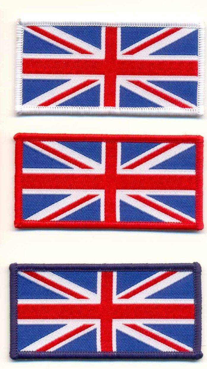 WOVEN UNION JACK IRON ON PATCH SMALL - Speedwear Ltd