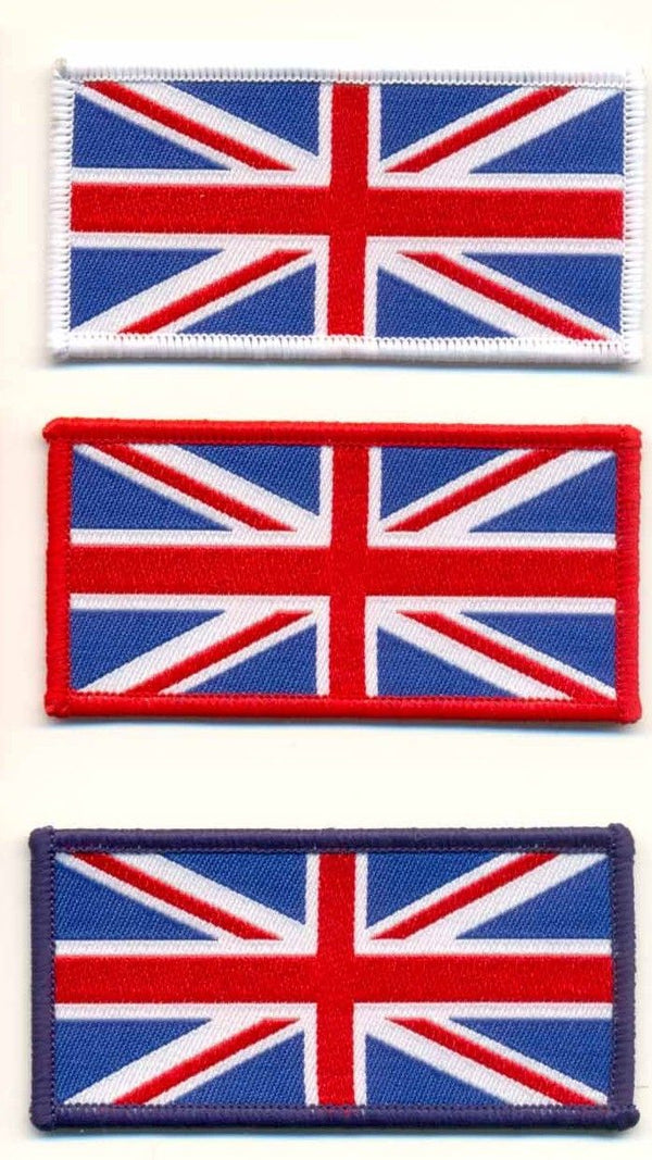 WOVEN UNION JACK IRON ON PATCH SMALL - Speedwear Ltd